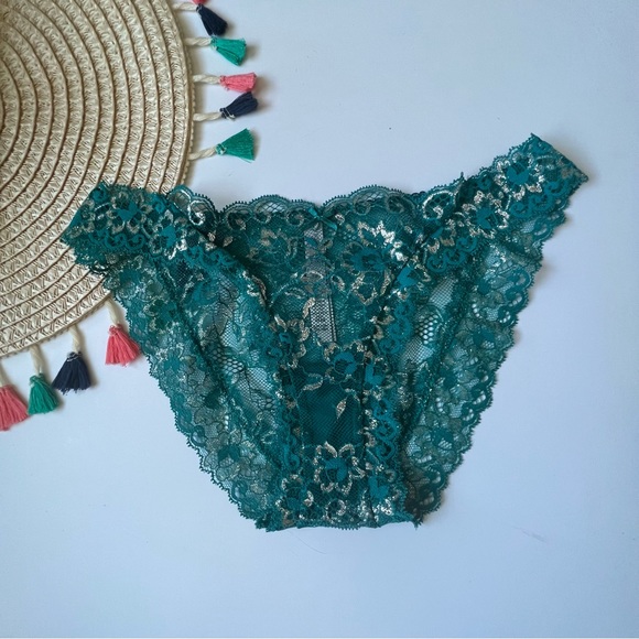 Victoria's Secret Dream Angels 3-Pack Shine Lace Shimmer Cheekini Panties S NEW - Picture 9 of 9